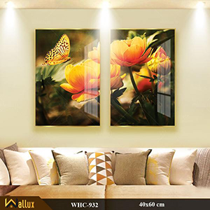 Bộ tranh treo tường pha lê tráng gương WHC-871