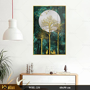 Bộ tranh treo tường pha lê tráng gương WHL-231