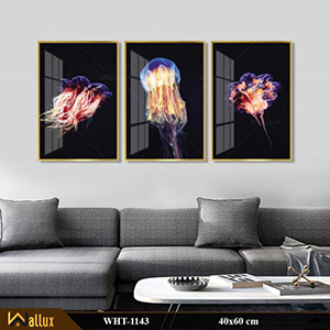 Bộ tranh treo tường pha lê tráng gương WHT-1143