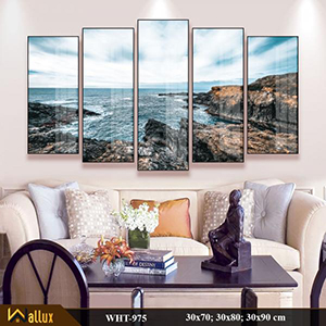 Bộ tranh treo tường pha lê tráng gương WHT-975