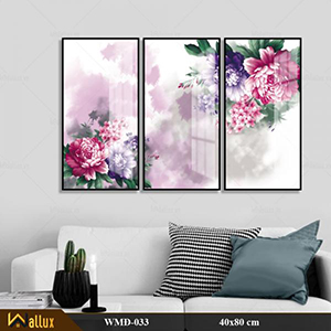 Bộ tranh treo tường pha lê tráng gương WMĐ-033