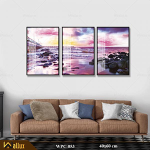 Bộ tranh treo tường pha lê tráng gương WPC-053
