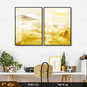 Bộ tranh treo tường pha lê tráng gương WRV-312