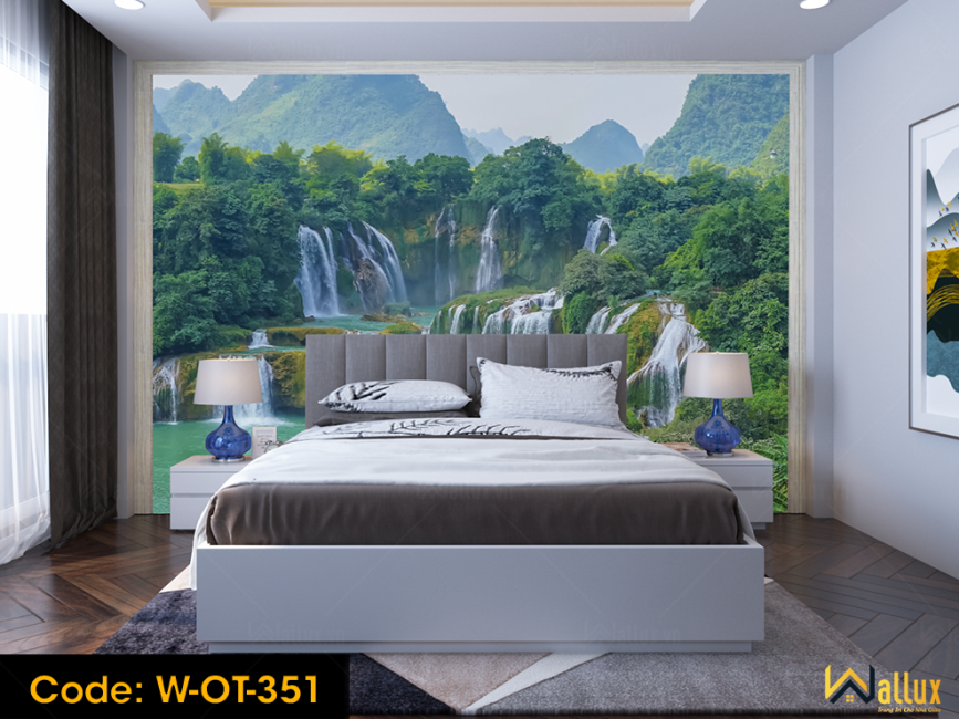 Tranh ốp tường Wallux sau khi thi công