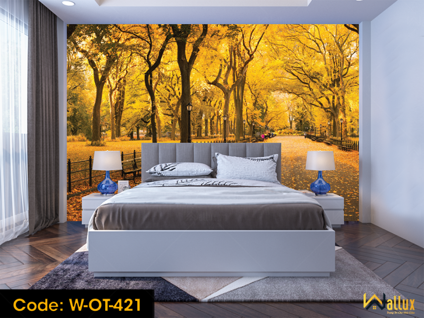 Tranh ốp tường Wallux sau khi thi công