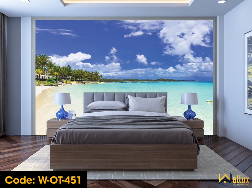 Tranh ốp tường Wallux sau khi thi công