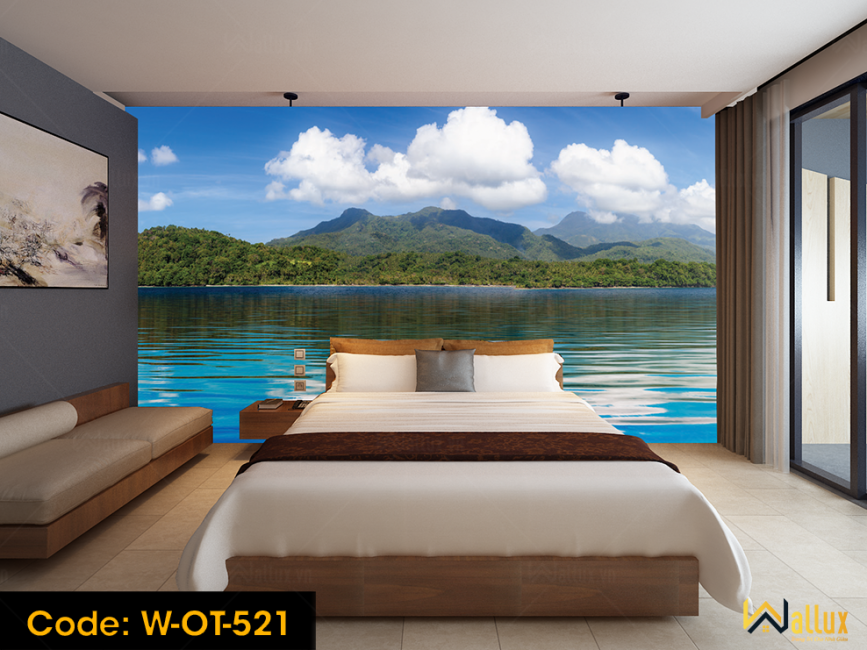 Tranh ốp tường Wallux sau khi thi công