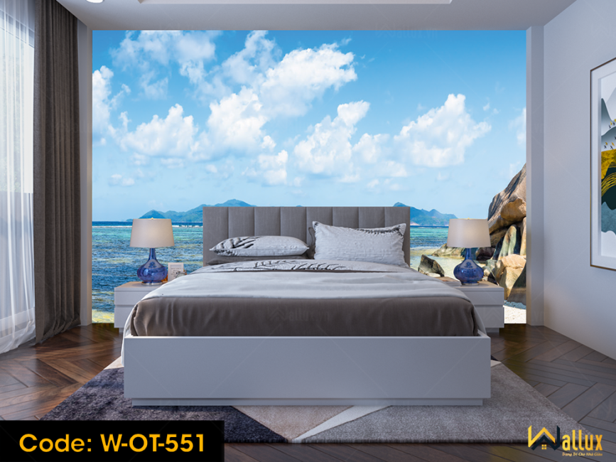 Tranh ốp tường Wallux sau khi thi công