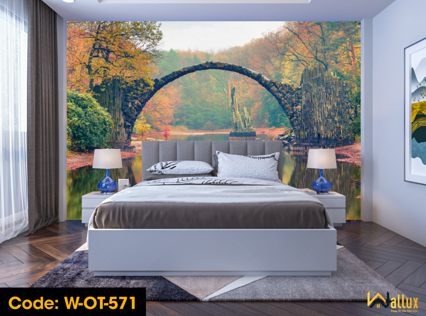Tranh ốp tường Wallux sau khi thi công