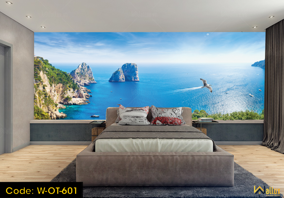 Tranh ốp tường Wallux sau kh thi công