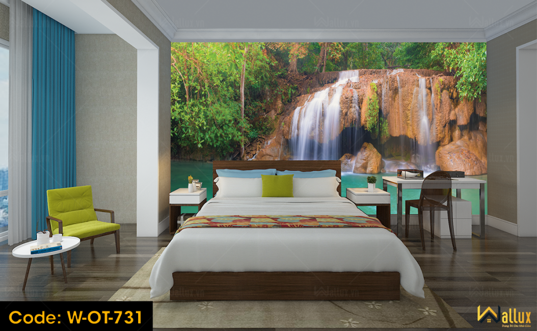 Tranh ốp tường Wallux sau khi thi công