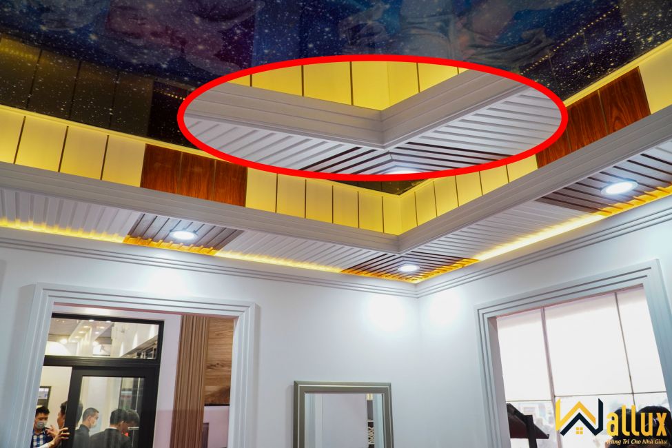 Thi công góc cổ trần Wallux