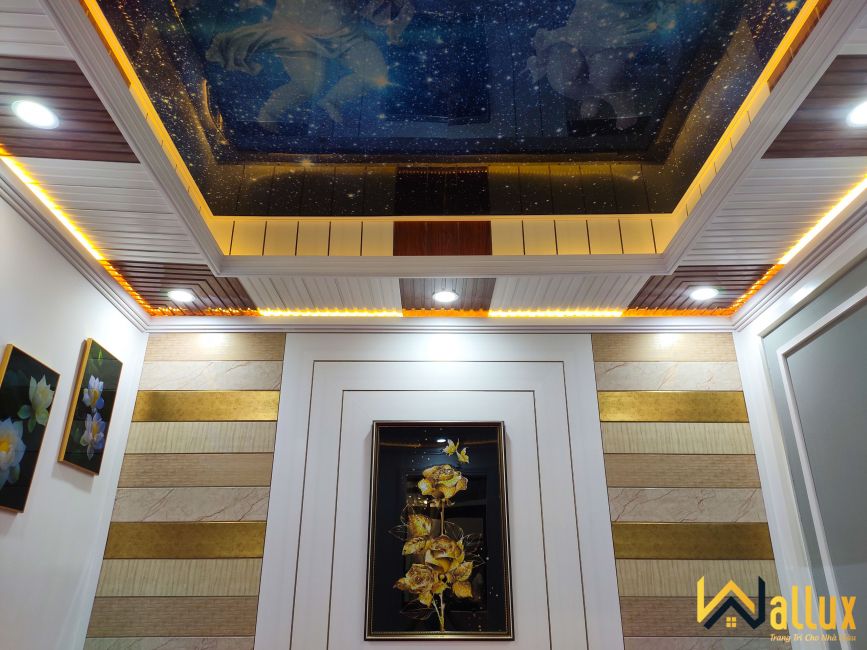 Thi công góc cổ trần Wallux