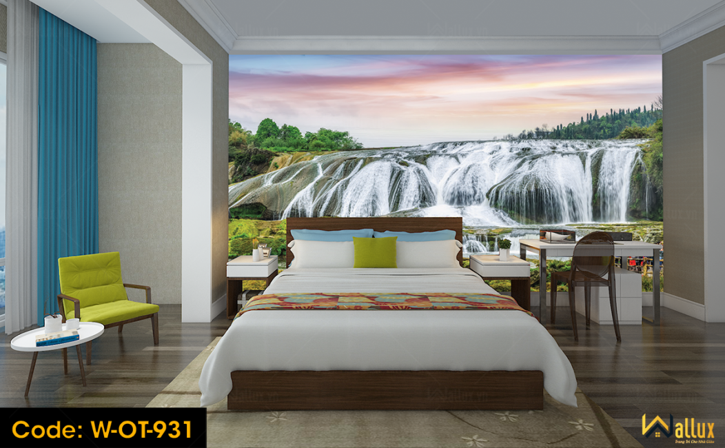 Tranh ốp tường Wallux sau khi thi công
