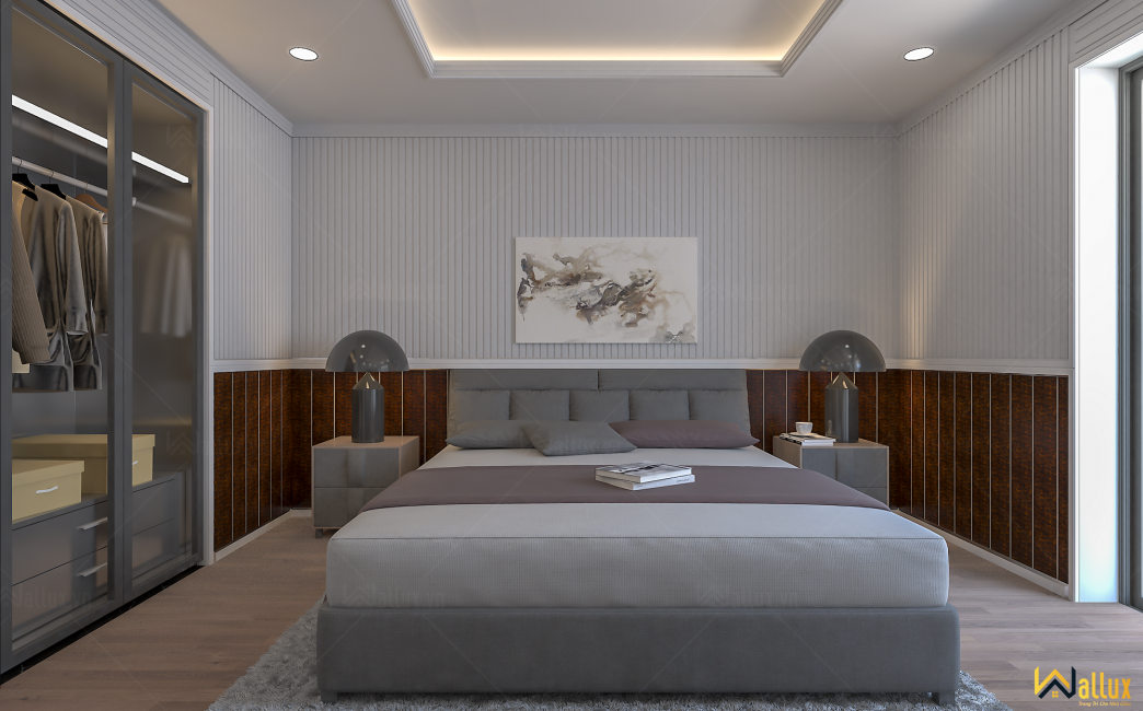 phòng mẫu tấm ốp tường Wallux