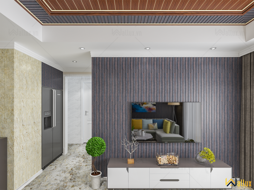 phòng mẫu tấm ốp tường Wallux