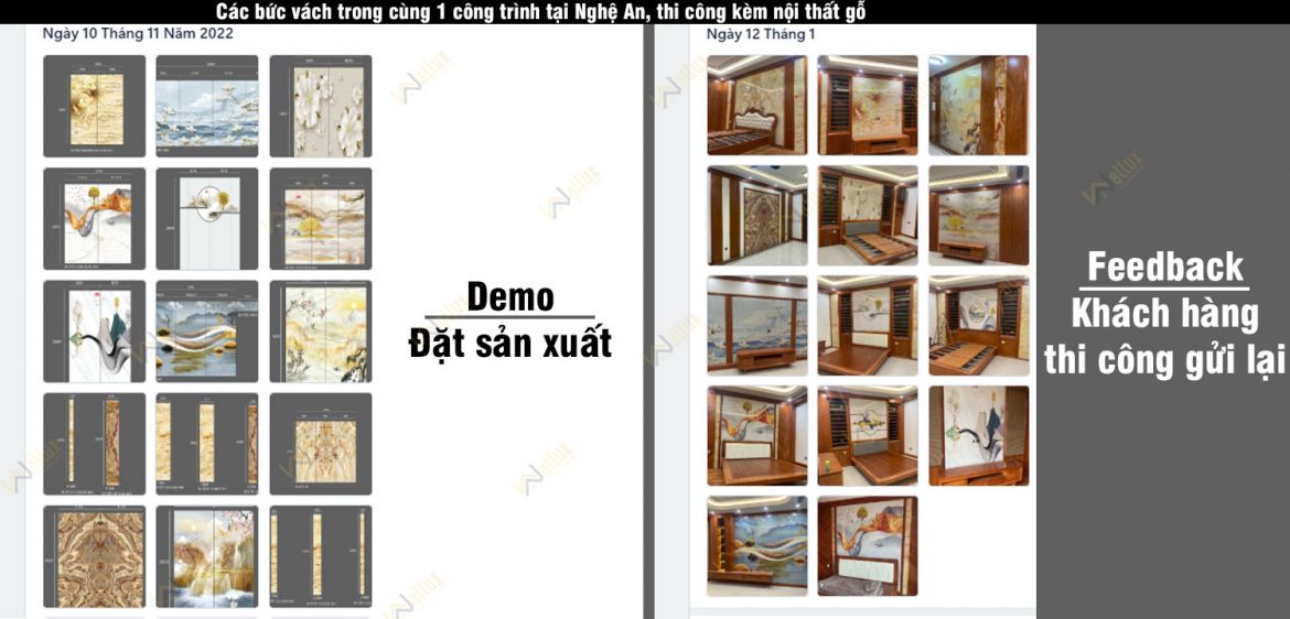 ảnh thực tế pvc vân đá bóng gương
