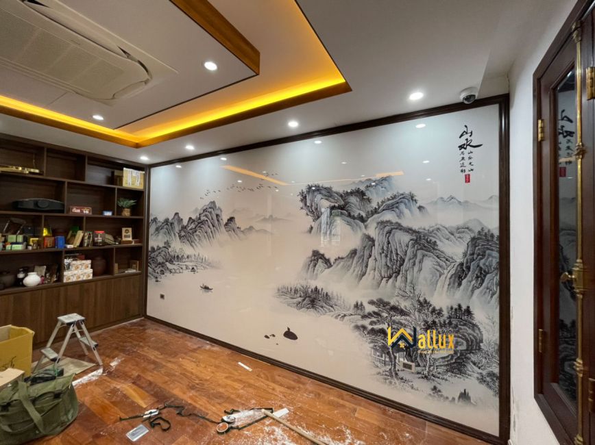 tranh ốp tường bóng gươn acrylic 