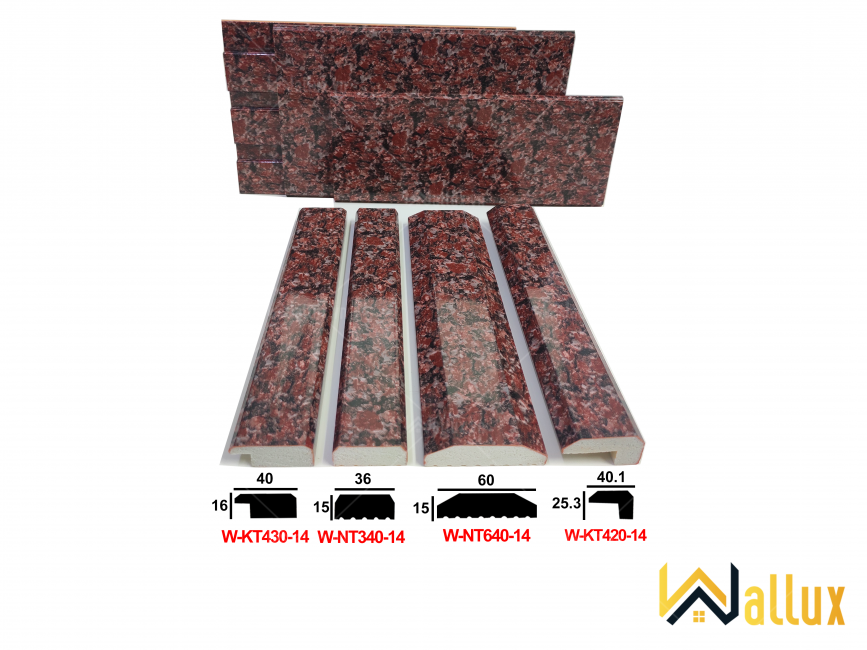 Ảnh: Nẹp tường & khung tranh trang trí kèm tấm ốp Wallux