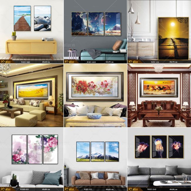 tranh treo tường đa dạng chủ đề