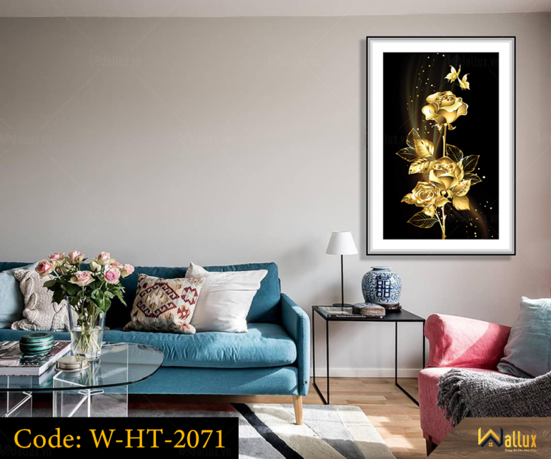 Tranh treo tường pha lê tráng gương Wallux