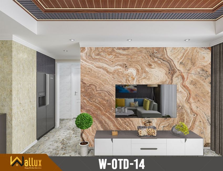Phòng mẫu tấm ốp tường vân đá Wallux