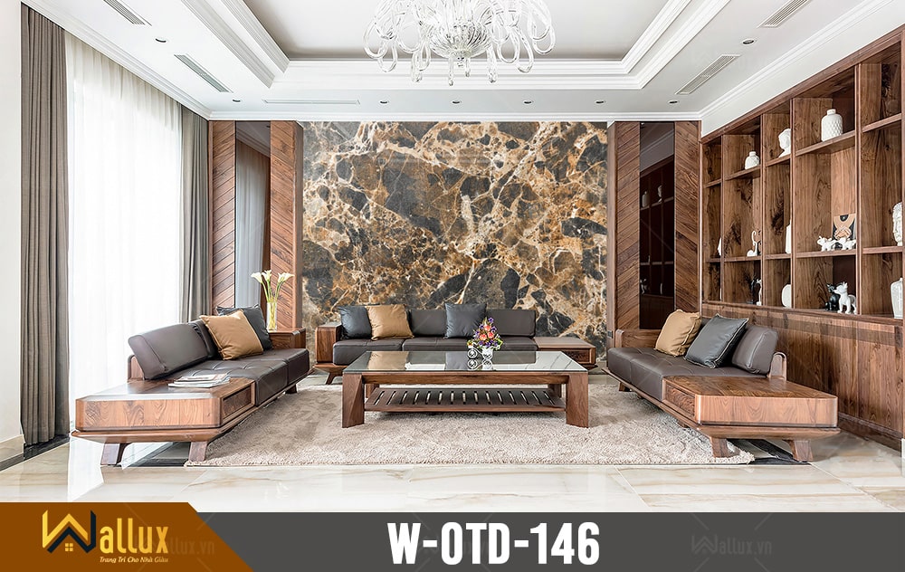 phòng mẫu tấm ốp tường tráng gương Wallux