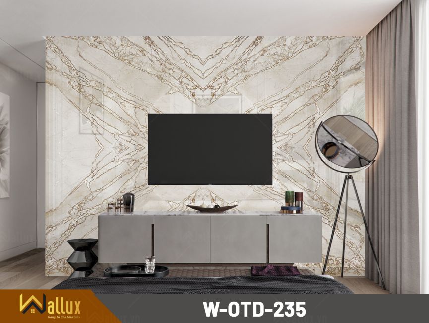 tấm ốp tường giả đá tráng gương