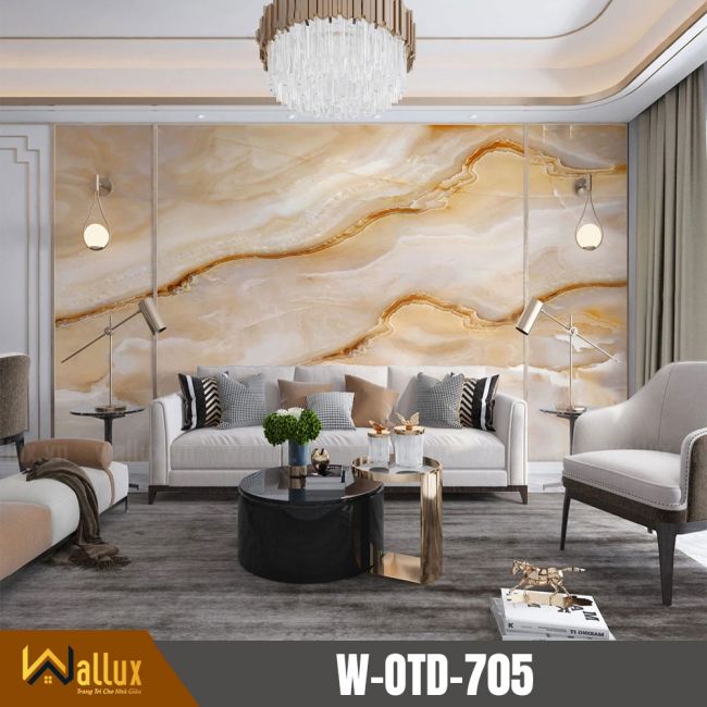 ốp tường pvc vân đá 