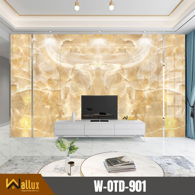 tấm pvc vân đá đối xứng wallux