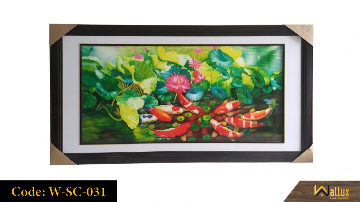 Tranh treo tường pha lê tráng gương Wallux