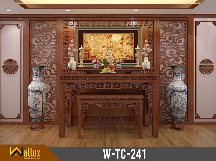 tranh trúc chỉ tại không gian thờ